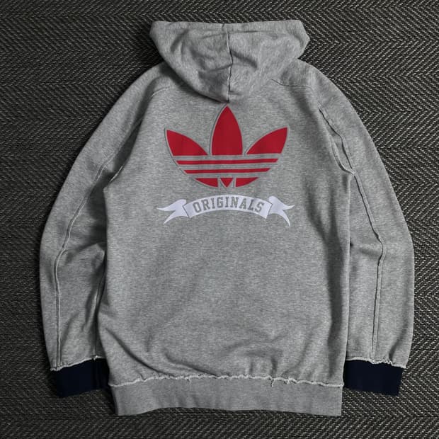 아디다스 오리지널 빅로고 박시핏 트랙 후드집업o 3734