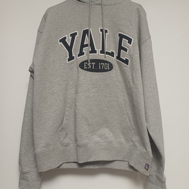 YALE 예일 회색 후드티 [M]