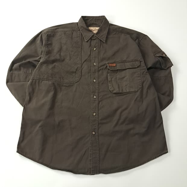 CK346 XL 울리치 90s 슈팅패치 다크브라운 헌팅 셔츠 남방