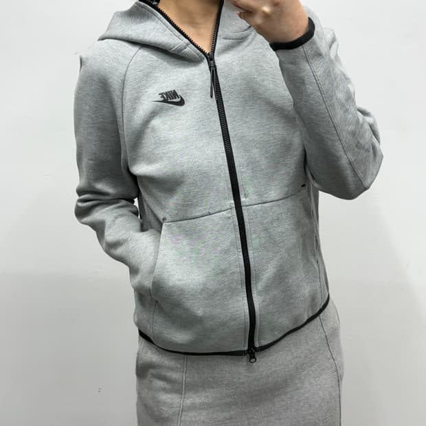 [M] 나이키 그레이 후드집업