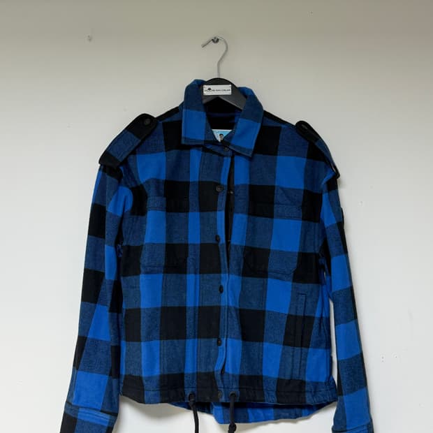 무스너클 체크셔츠자켓 xs 66