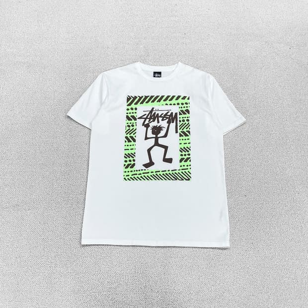 스투시 Stussy 워리어 맨 반팔 티셔츠 화이트