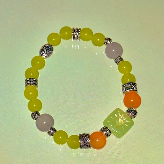 Greenery/handmade bracelet