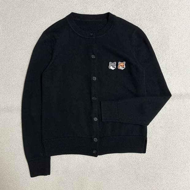 메종키츠네 여성 더블 폭스 헤드 패치 가디건