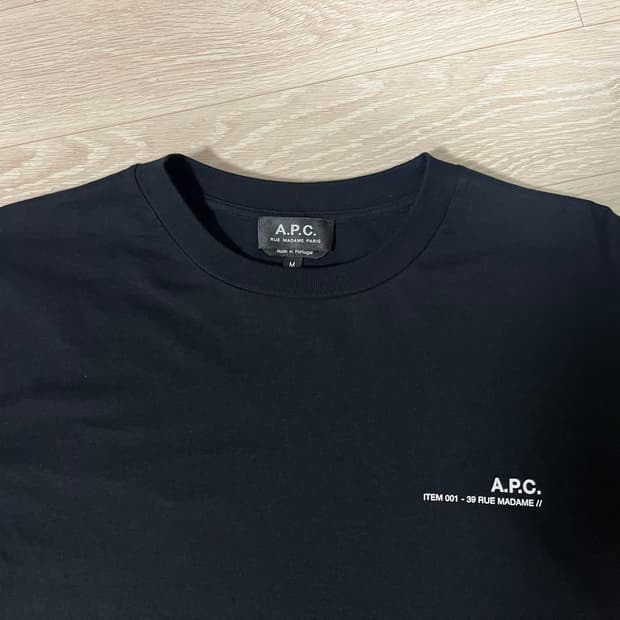 아페쎄 / 루마담 긴팔티셔츠 블랙 / M