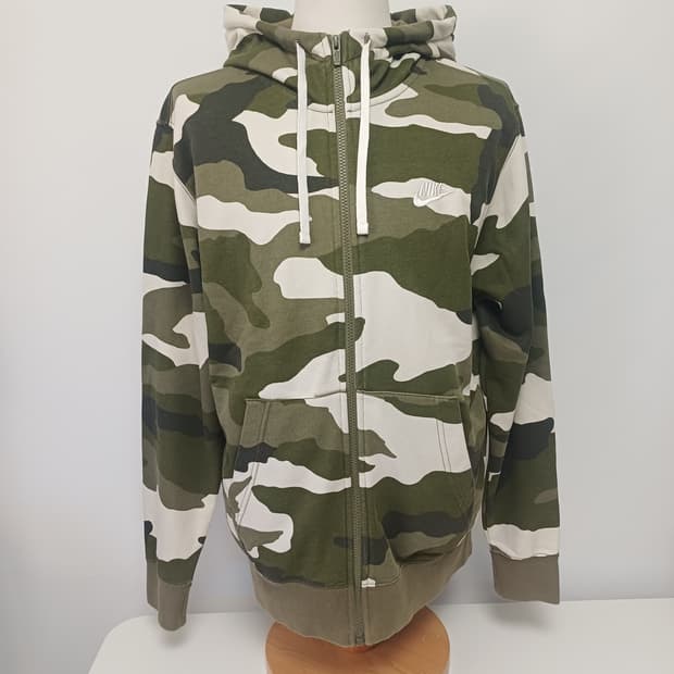 [L/100] 나이키 NSW 클럽 플리스 카모 풀집 후디