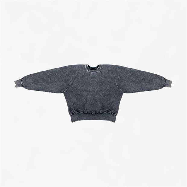 Yeezy JIK 크루넥 미네랄 워싱 샘플 