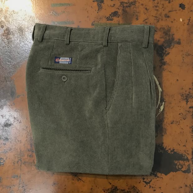 VTG 빈티지 올리브 카키 코듀로이 기모 팬츠 허리 30 사이즈 