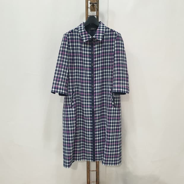 닥스 여성 에쁜체크 원피스 97-165(77)