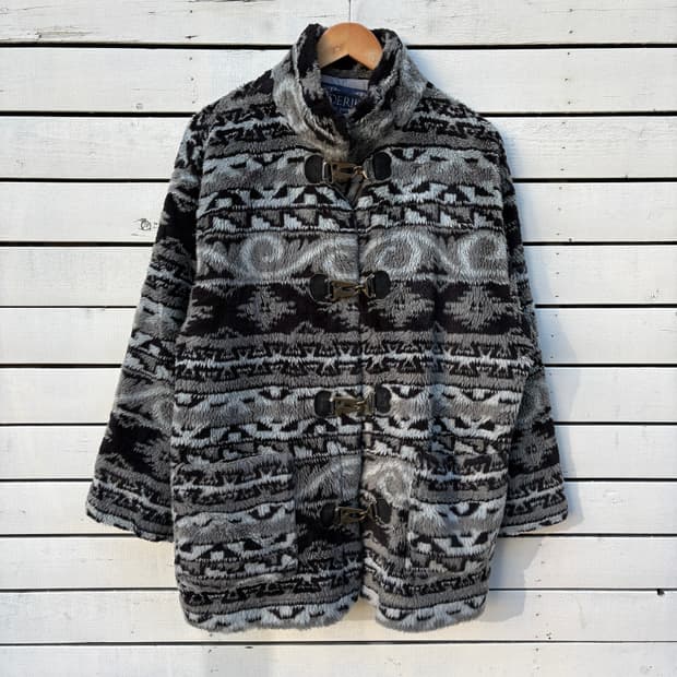 Vintage 빈티지 파이어맨 후크 플리스 후리스 자켓