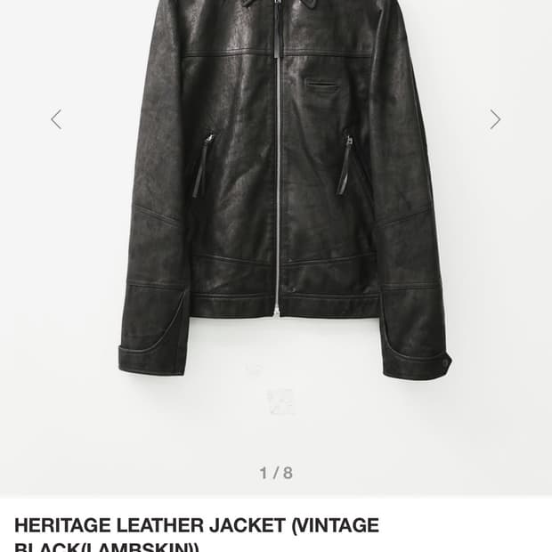 999휴머니티 헤리티지 레더 자켓 3사이즈 구합니다