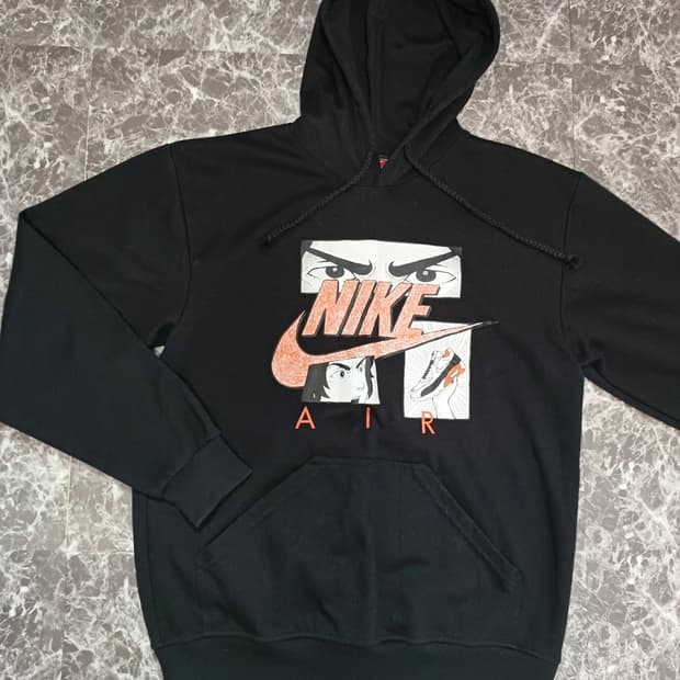 나이키 에어 그래픽 후드 티셔츠 L
