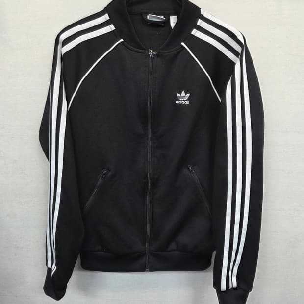 아디다스 슈퍼스타 트랙탑 져지 검흰 xs