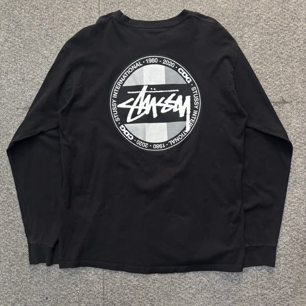 스투시 x CDG 롱슬리브