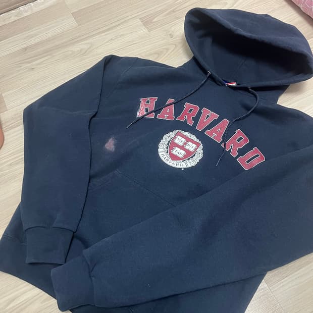 커스텀 distressed 하버드 챔피온 후드