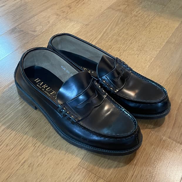 HARUTA 하루타 블랙 로퍼 260