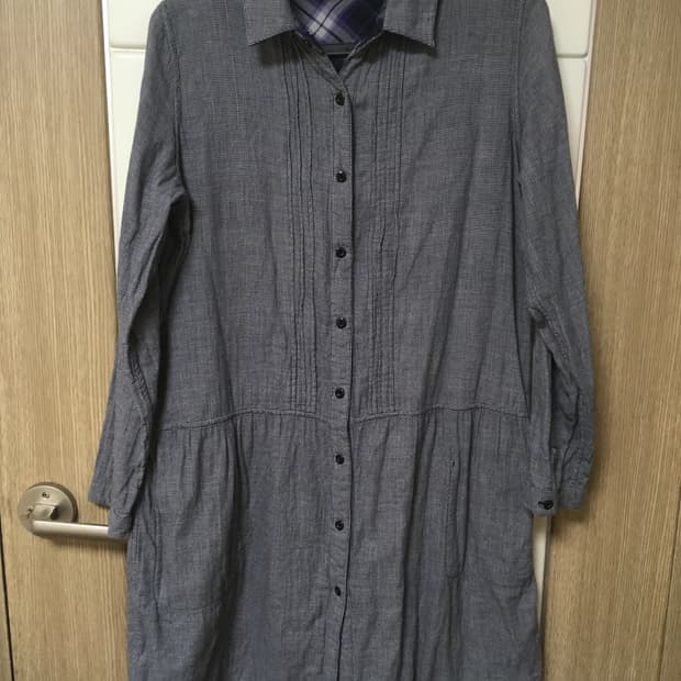 빈티지 미디 잔체크 원피스