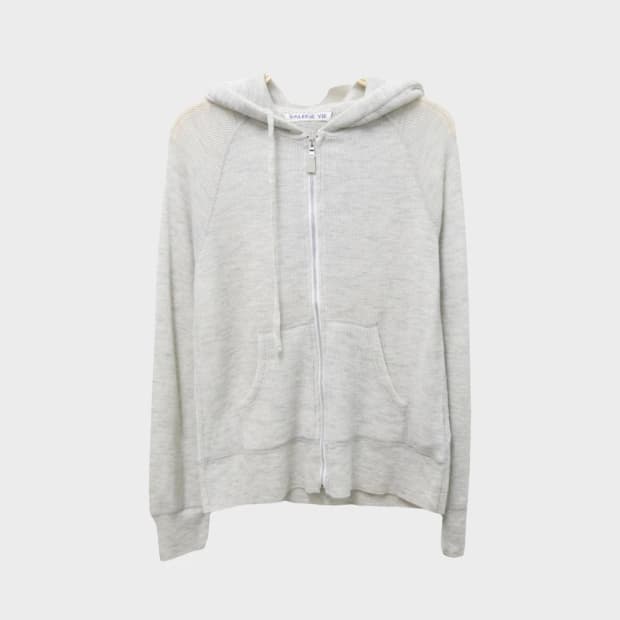 GALERIE VIE 와플 캐시미어 후드 집업 61709