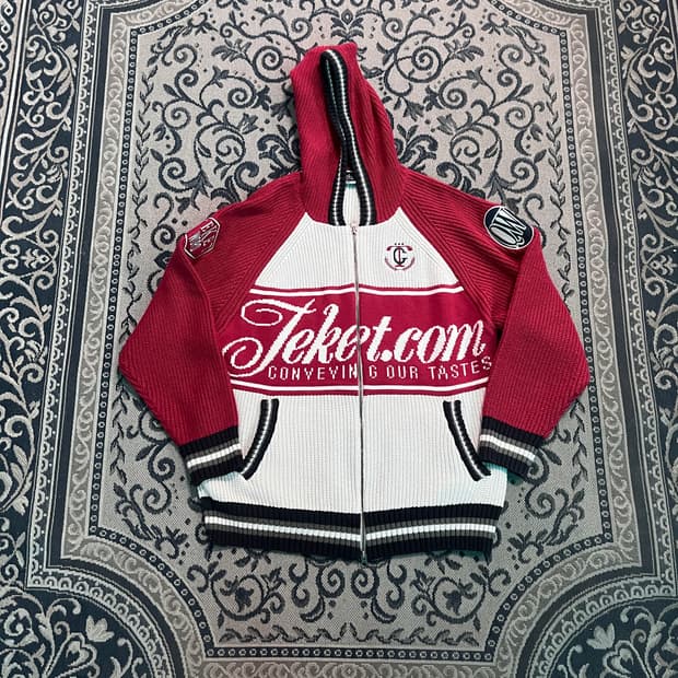 M 테켓 니트 집업 후드/W2687