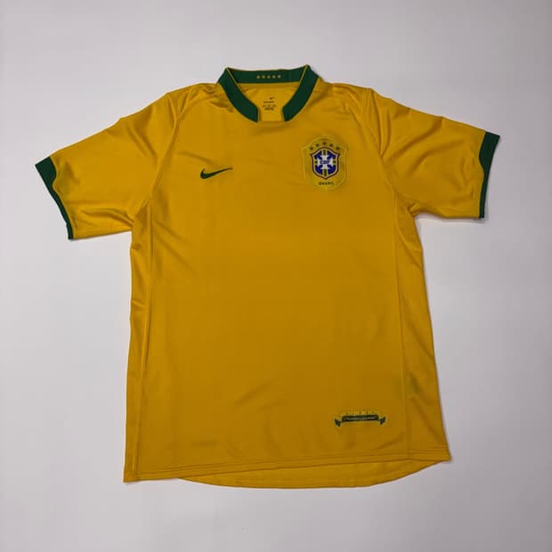 나이키 2006 월드컵 브라질 국가대표 축구 유니폼 져지 블록코어 00s