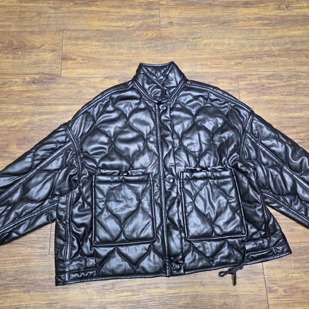  자라 퀄팅 페이크레더자켓
