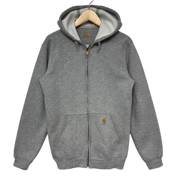 칼하트 로고 후드집업