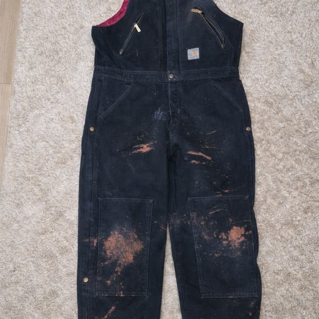 네고 받음) 칼하트90s 오버롤 34x28 블랙 개맛도리