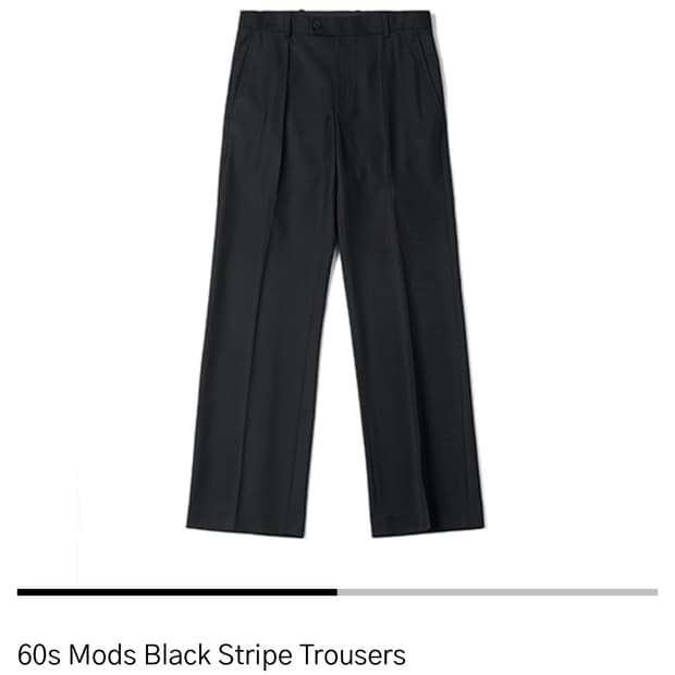 Htae 60s Mods Black Stripe Trousers 2사이즈