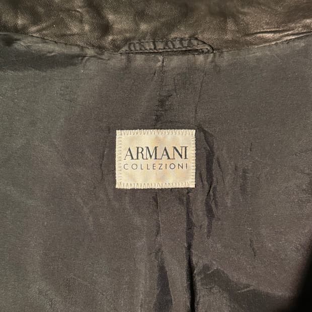 아르마니 꼴레지오니 램스킨 가죽 자켓