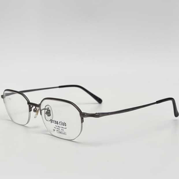 일본 빈티지 티타늄 반무테 안경