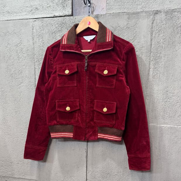 Anita Gatta 딥와인 밸벳 자켓 (66)  