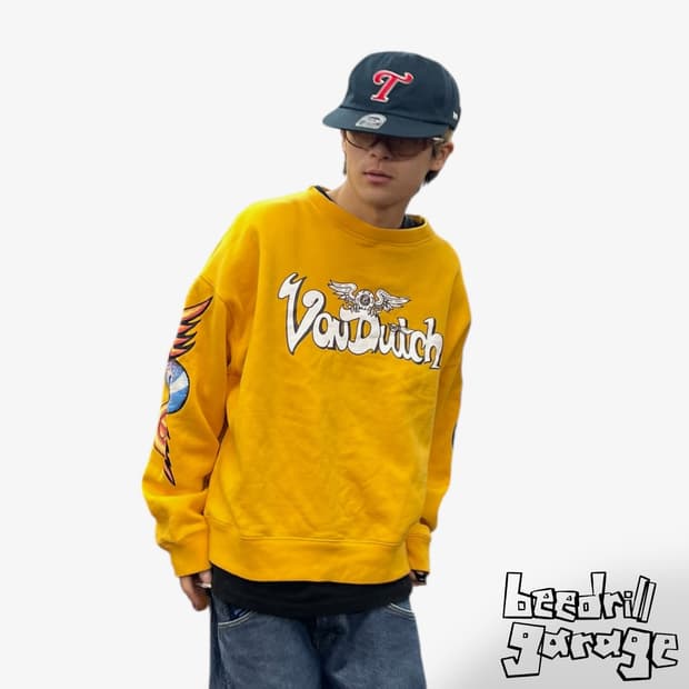 본더치 빅 로고 y2k 맨투맨 스웻셔츠