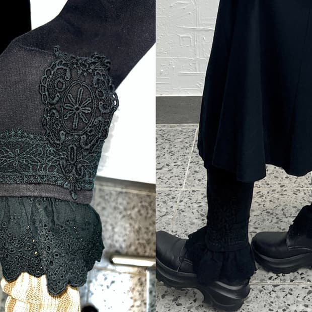 ankle frill leggings