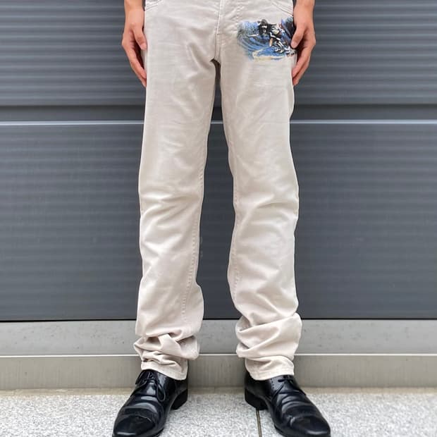 John Galliano 00s 서퍼맨 데님 팬츠