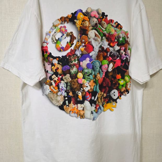 스투시 stussy 플러쉬 티셔츠 화이트 125908 L(M)