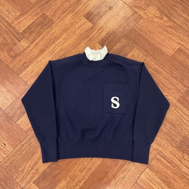 산드로 넥프릴 포켓 울 니트 