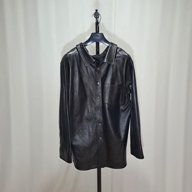 (택포) ERIN BY EILEEN 이탈리아 양가죽 셔츠 F B758