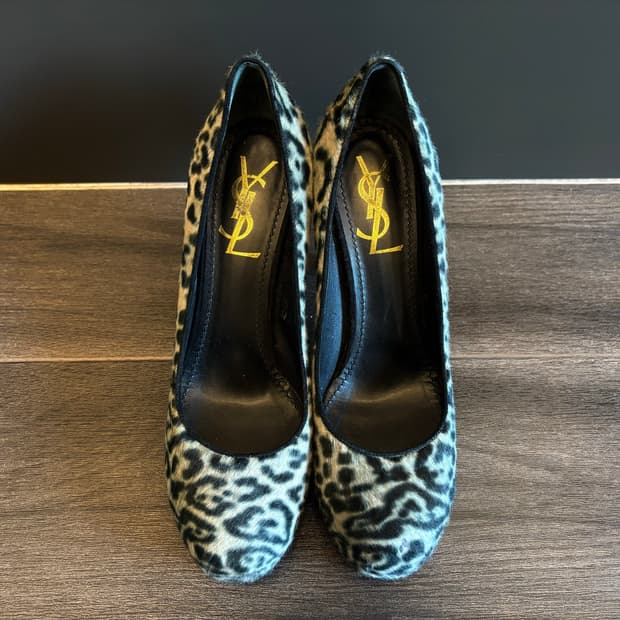 Yves Saint Laurent Leopard heels