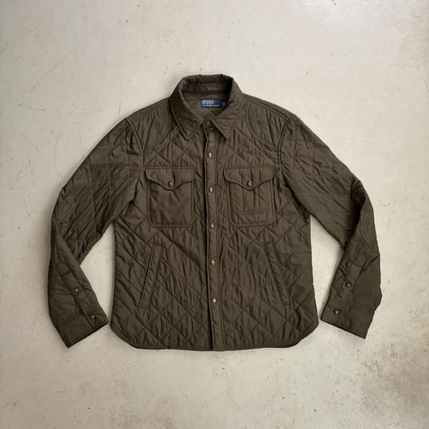 폴로 랄프로렌 빈티지 퀄티드 셔츠 자켓 M