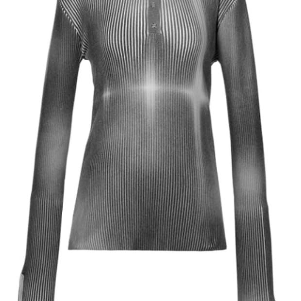 나체 nache FAINT SPRAY RIBBED KNIT