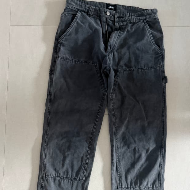 스투시 워시드 캔버스 팬츠