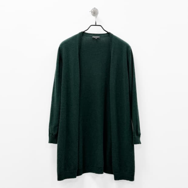 니키 콜롬보 100% 캐시미어 롱 가디건