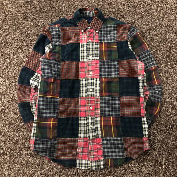 폴로 랄프로렌 패치워크 마드라스 셔츠