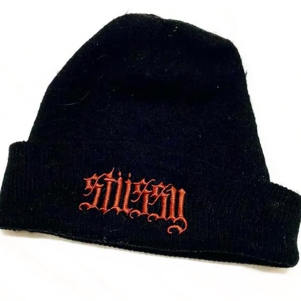 80s 빈티지 스투시 고딕로고 비니