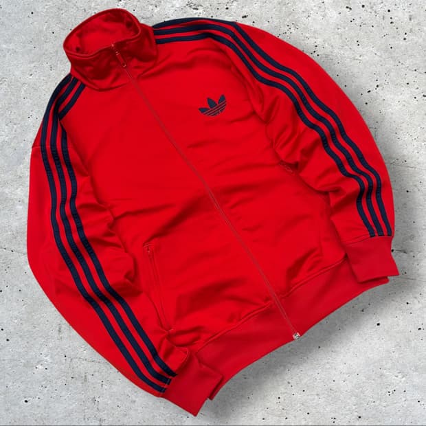 [100] 12s 아디다스 파이어버드 트랙탑 져지 레드 네이비 D775