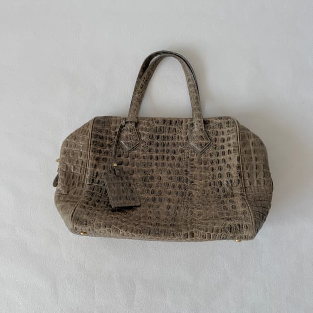 THAVMA 크록엠보 토트백(숄더 가능)