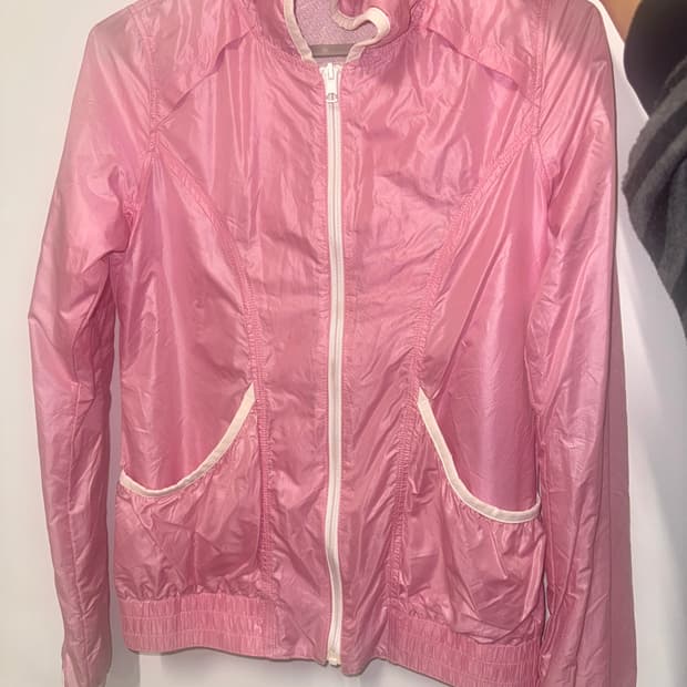 푸마 puma 화이트 핑크 딸기우유 바람막이 