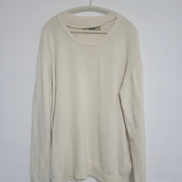 시스템 SYSTEM 레이어드넥 울캐시미어 니트 100ㅡ110