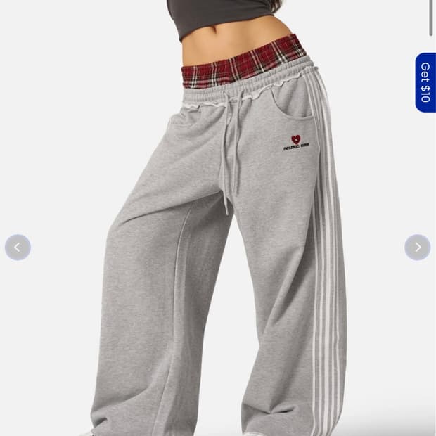 aelfric eden 더블 웨이스트 배기 스웨트팬츠