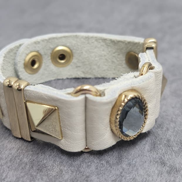 stud leather bracelet